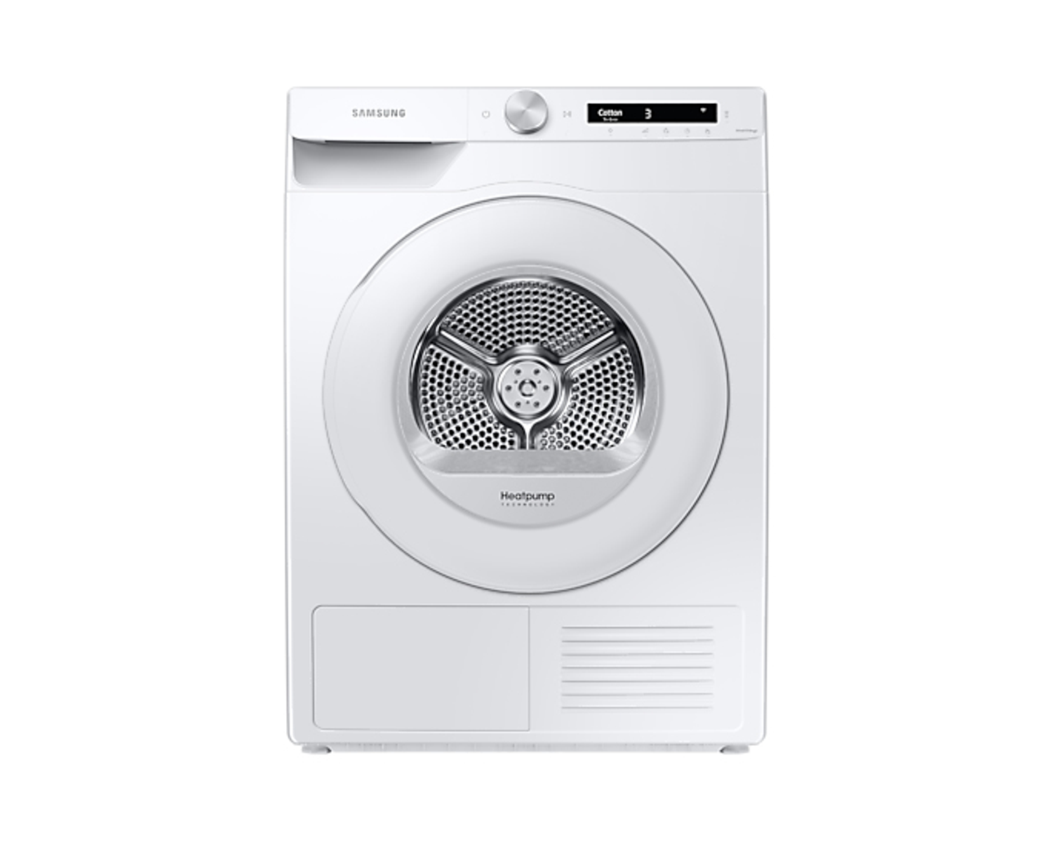 Secadora - DV90T5240TW/S3 SAMSUNG, Bomba de calor, Independiente, 9 kg, 14 programas, Blanco