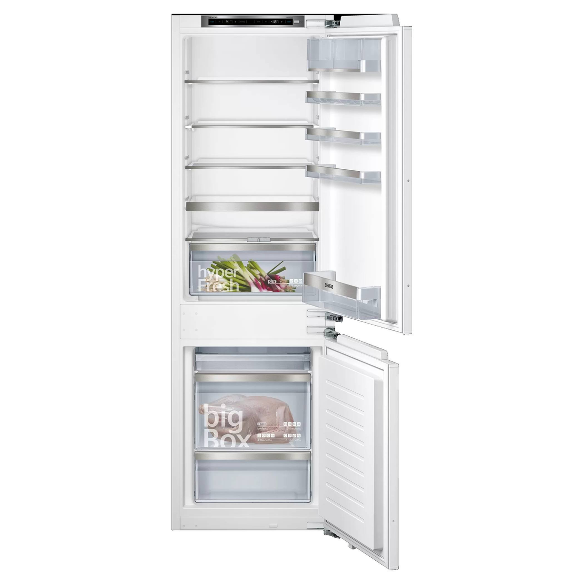 Frigorífico Combi - KI86SAFE0 SIEMENS, 266 l, No Frost, Blanco