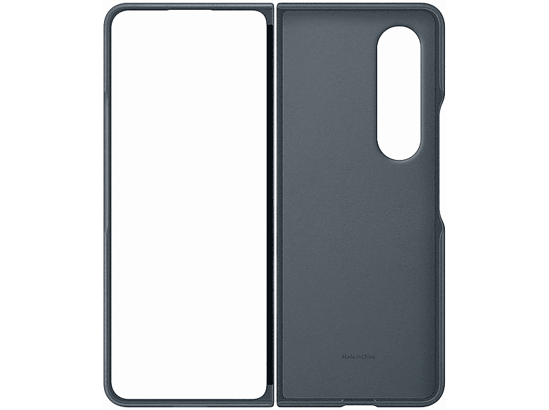 SAMSUNG Galaxy Z Fold 4 Lederabdeckung Galaxy - Bookcover, Fold4, Grün, Grün Z Samsung, Hülle 
