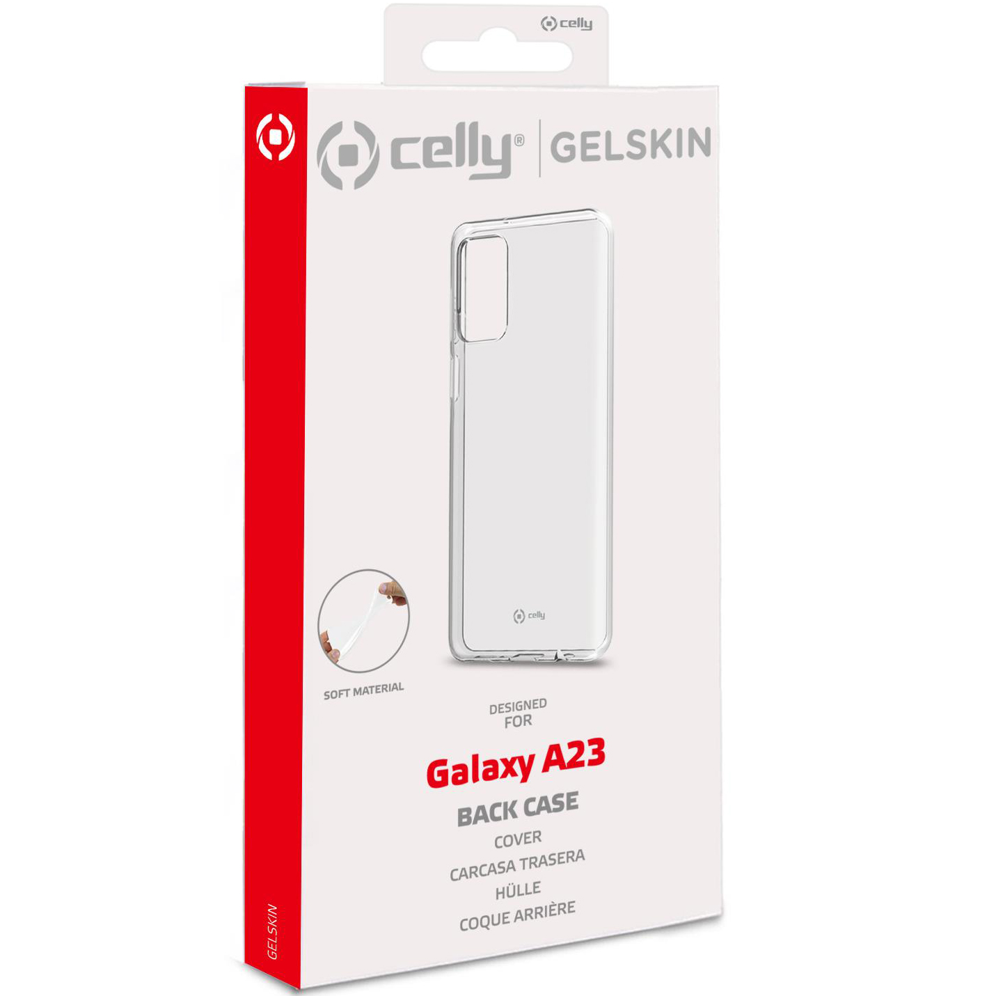 CELLY Gelskin TPU Cover Galaxy A23 Transparent, Backcover, Samsung, Galaxy A23, transparent