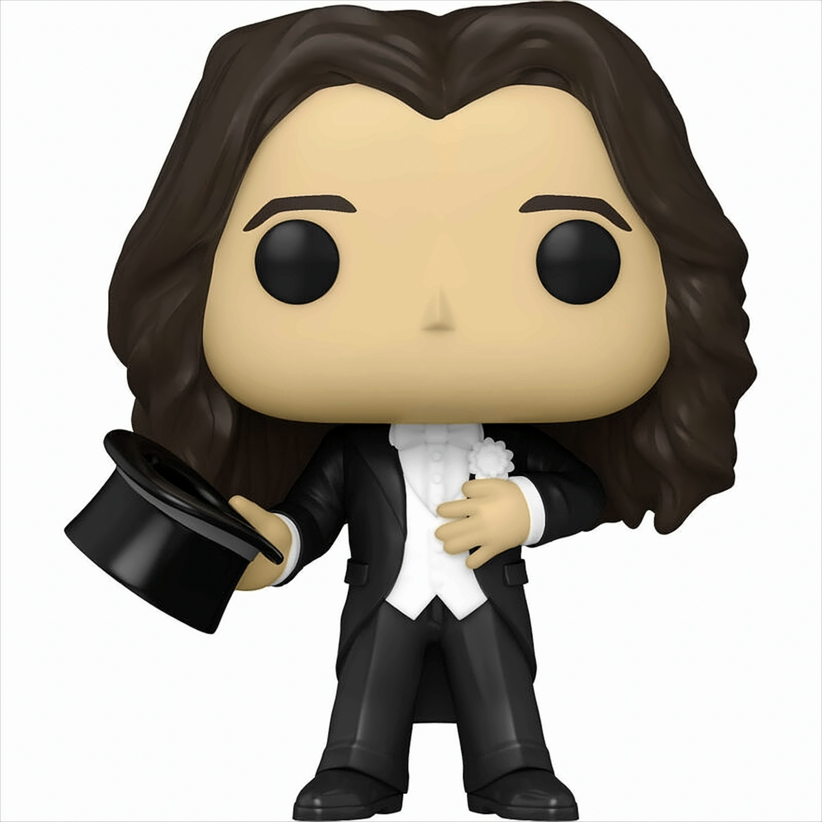 Funko Pop Figur eines Mannes im Smoking, der einen Hut hält.