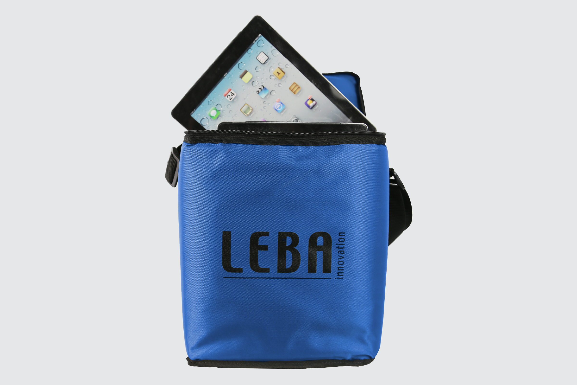 LEBA 5 Samsung, Blau Tablet Universal Microsoft, Apple, Notebook-Tasche für Umhängetasche Aufbewahrungstasche PVC