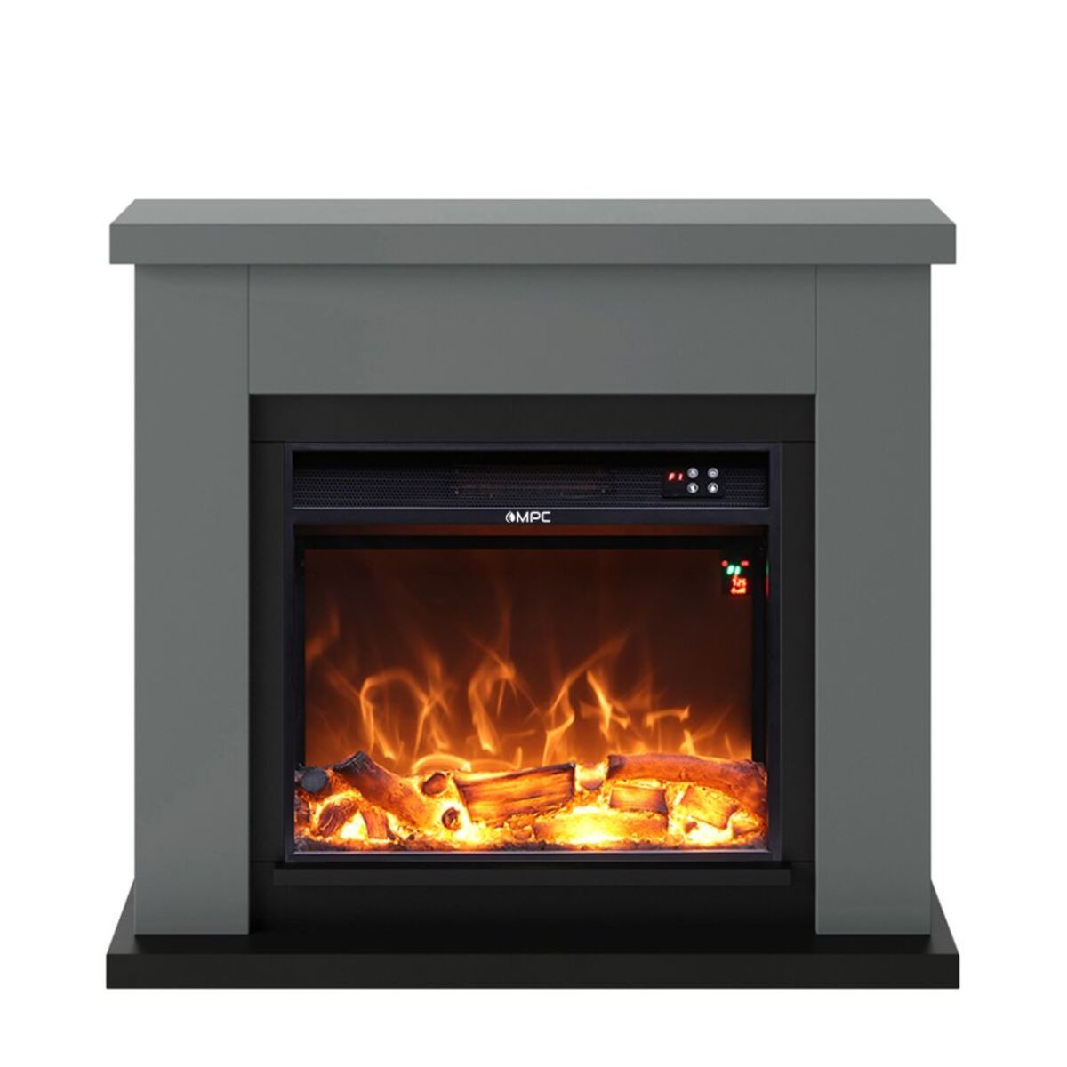 Chimenea eléctrica - CAMINO-ASCIANO-GRIGIO-SCURO MPC, GRIS OSCURO