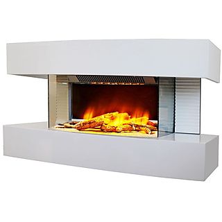 Chimenea eléctrica - CHEMIN ARTE EF-185, 2000 W, blanco