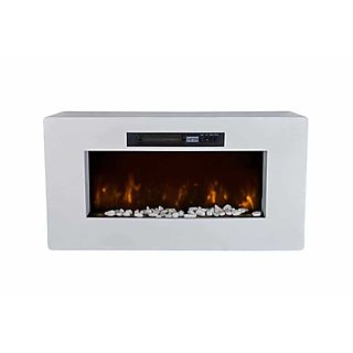 Chimenea eléctrica - CHEMIN ARTE EF-121, 2000 W, Blanco