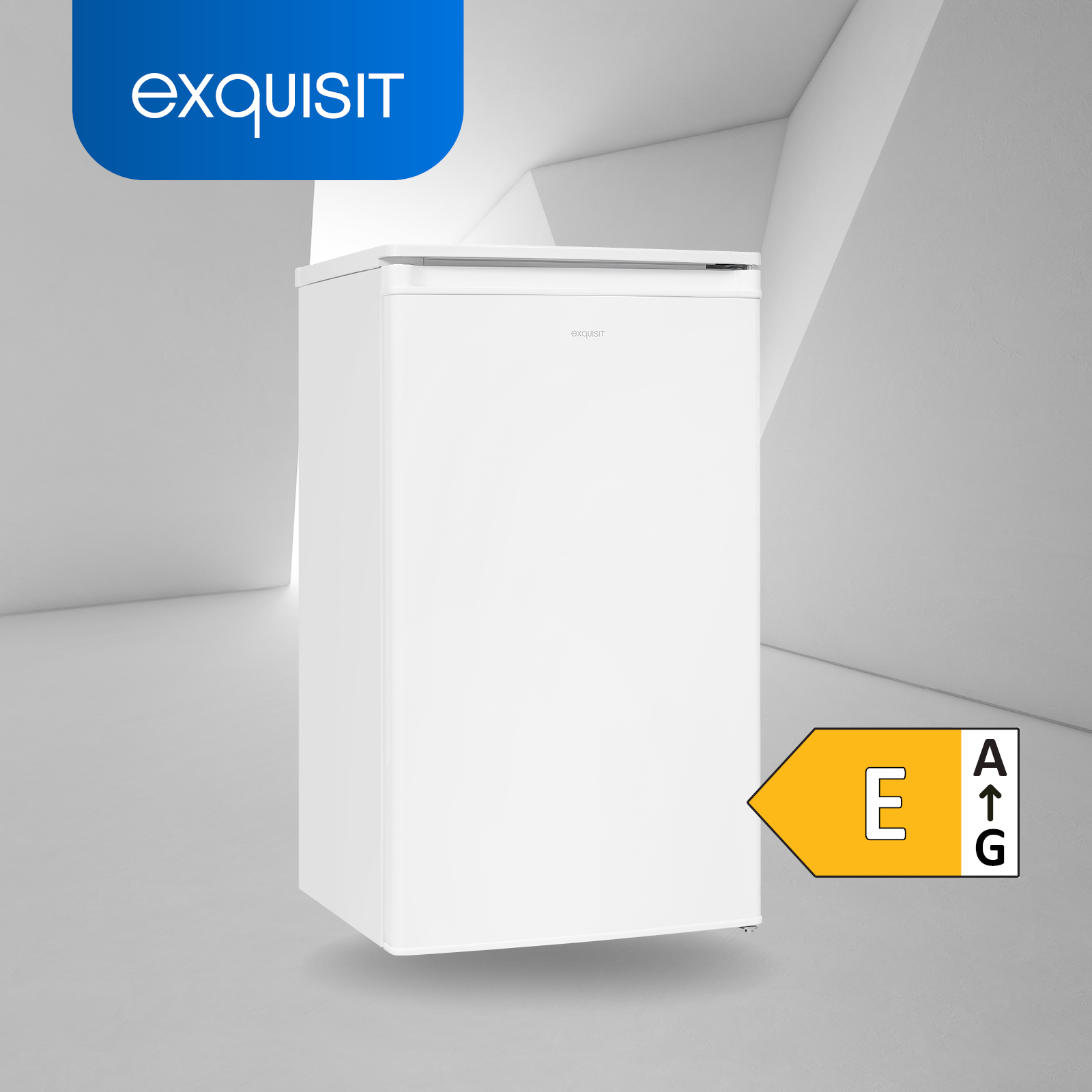 (135,32 KS117-3-040E 850 Weiß) mm E, kWh/Jahr, weiss hoch, EXQUISIT Kühlschrank