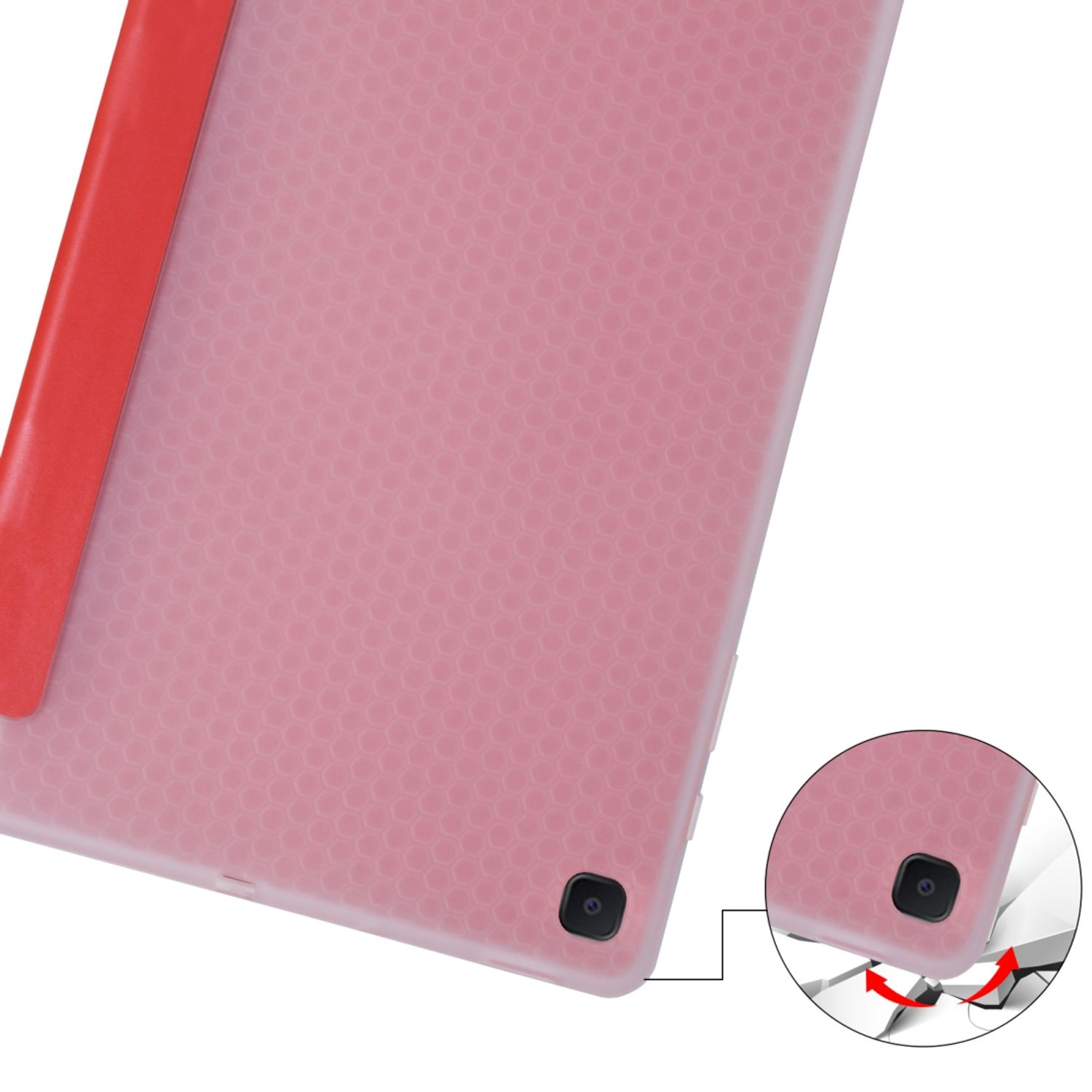 DESIGN Kunstleder, Tablet-Hülle Bookcover für KÖNIG Rosa Tablet-Hülle Samsung