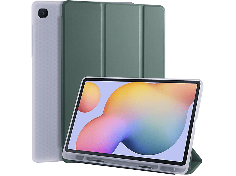 KÖNIG DESIGN Tablet-Hülle Tablet-Hülle Bookcover für Samsung Kunstleder, Grün