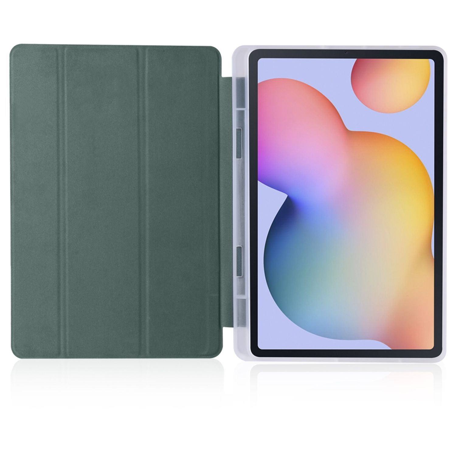 Tablet-Hülle Kunstleder, Samsung DESIGN Grün für Tablet-Hülle Bookcover KÖNIG
