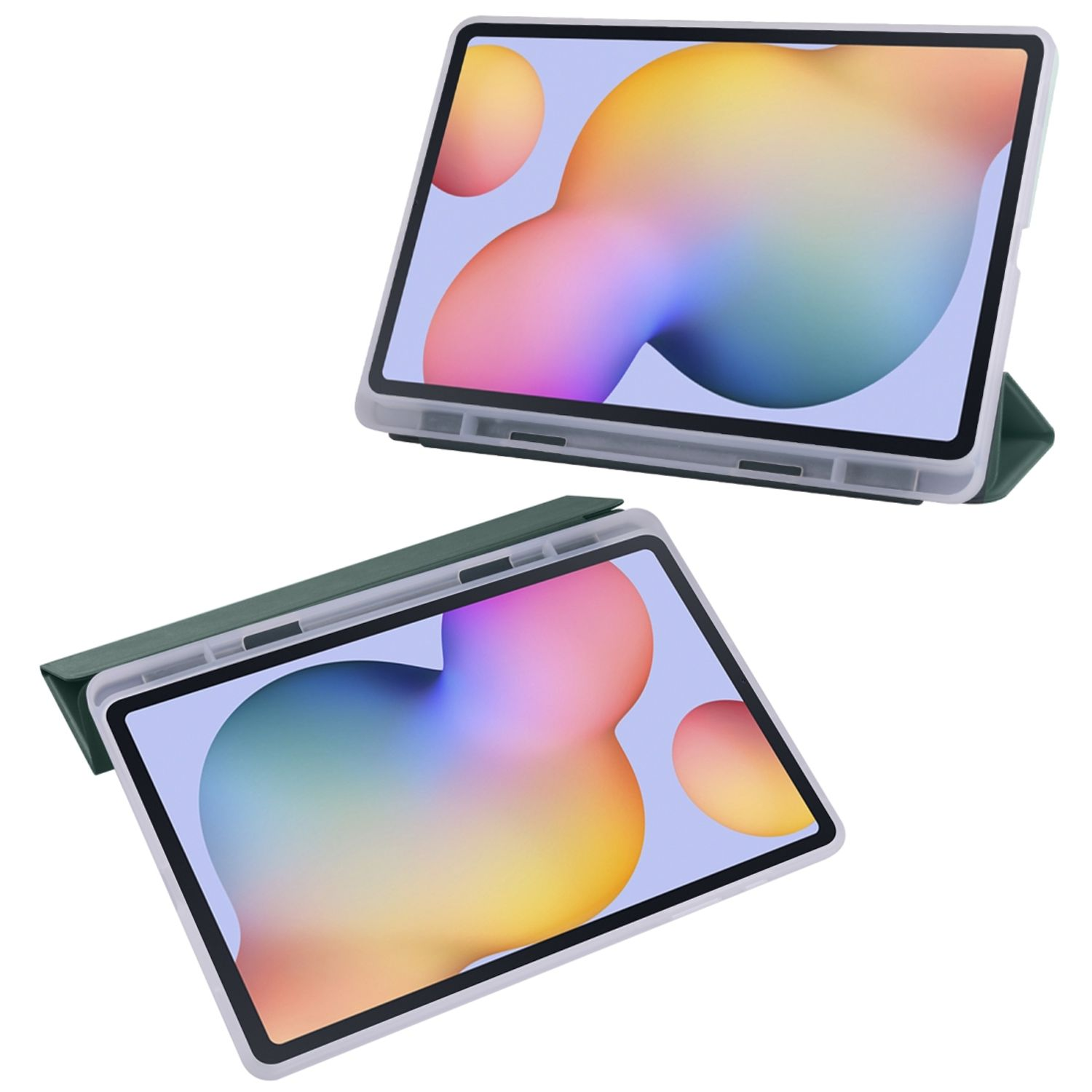 Tablet-Hülle Kunstleder, Samsung DESIGN Grün für Tablet-Hülle Bookcover KÖNIG