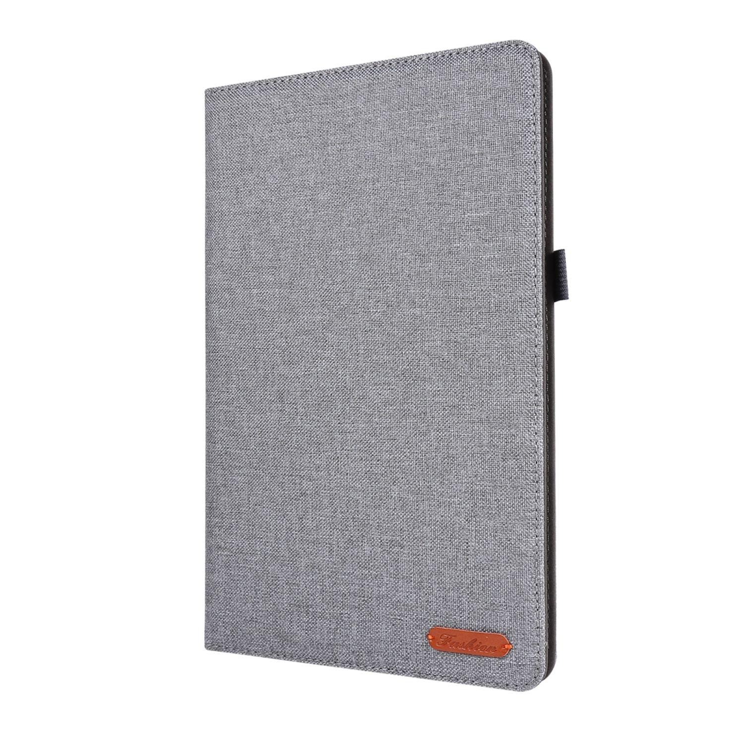 KÖNIG DESIGN Tablet Hülle Kunstleder, Samsung Schutzcover Grau für Bookcover