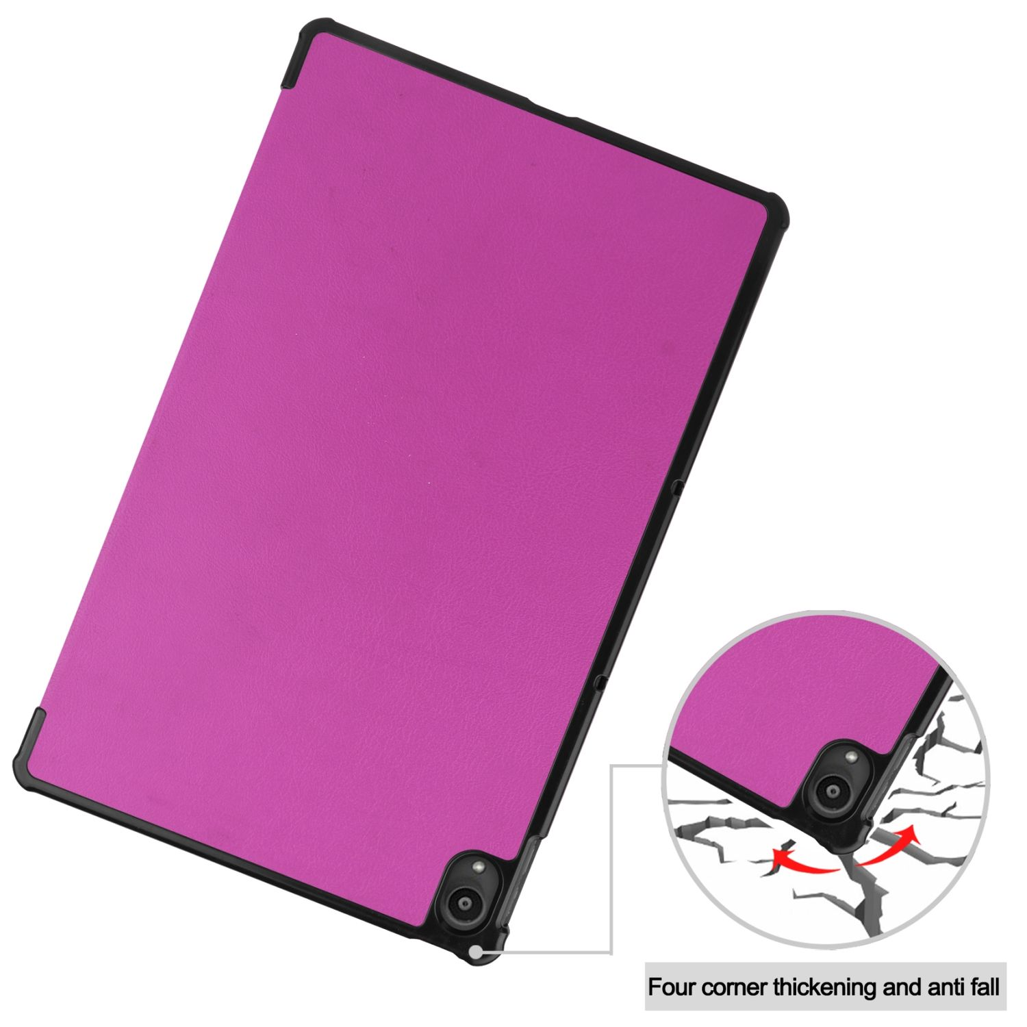 KÖNIG DESIGN Tablet-Hülle Tablet-Hülle Bookcover für Lenovo Violett Kunstleder