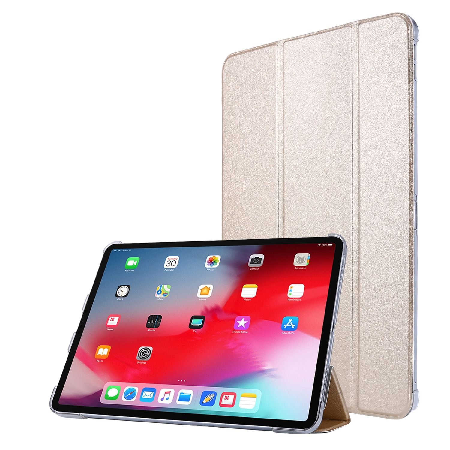 KÖNIG DESIGN Apple für Tablet-Hülle Kunstleder, Tablet-Hülle Gold Bookcover