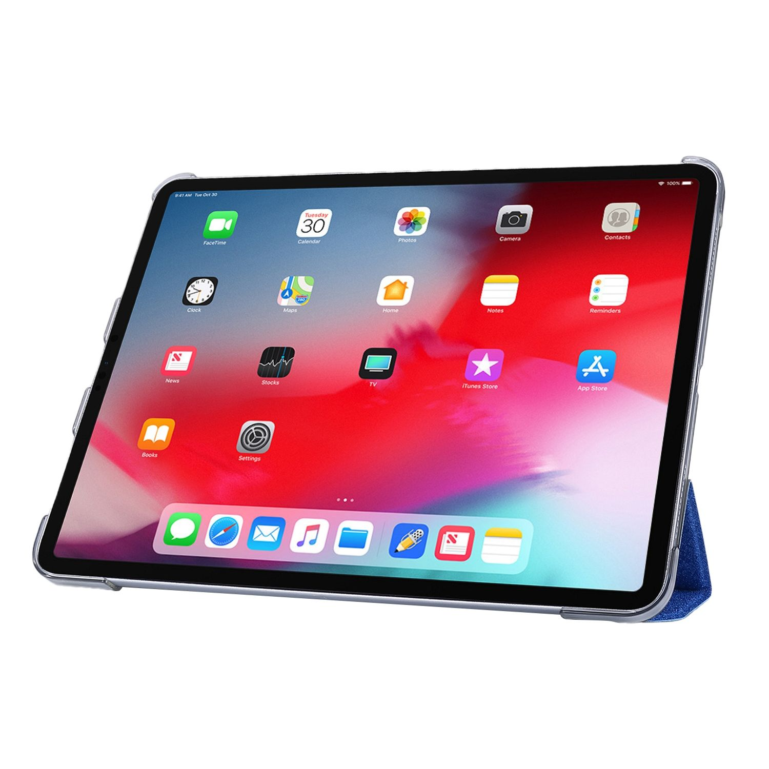Apple Kunstleder, für Tablet-Hülle DESIGN Bookcover KÖNIG Blau Tablet-Hülle