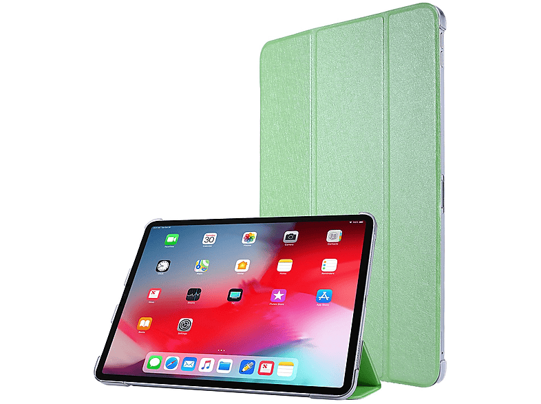 DESIGN Apple für Tablet-Hülle Bookcover Grün KÖNIG Kunstleder, Tablet-Hülle