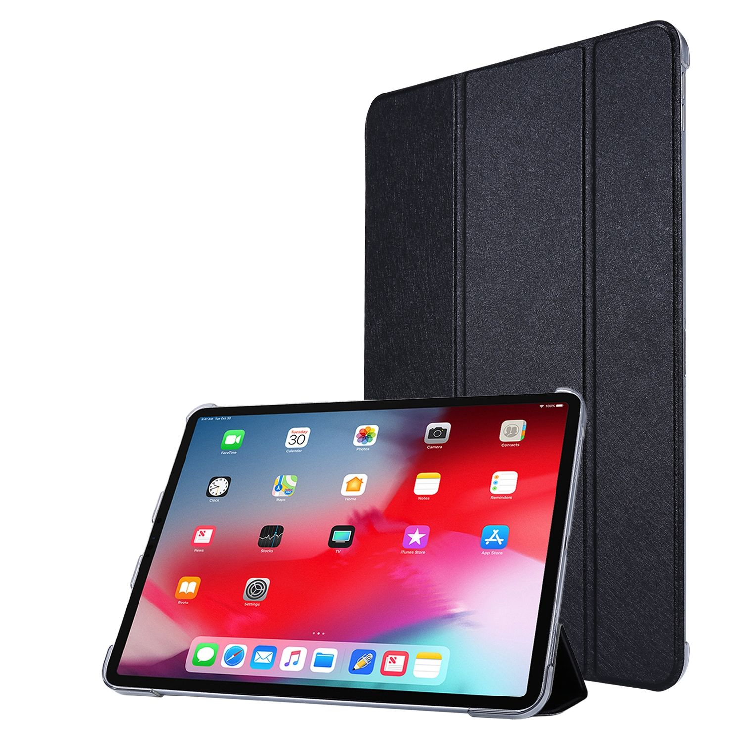 KÖNIG DESIGN Tablet-Hülle Apple Schwarz Tablet-Hülle für Bookcover Kunstleder
