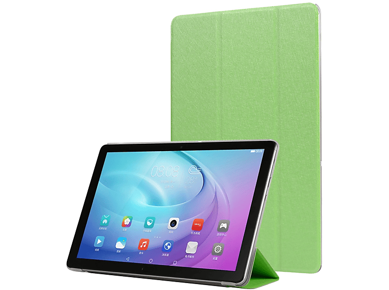 KÖNIG DESIGN Tablet Hülle Kunstleder, Bookcover Grün Schutzcover für Samsung