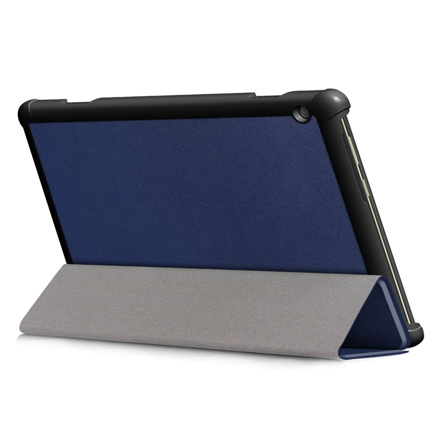 Kunstleder, Tablet-Hülle Tablet-Hülle für Blau Lenovo DESIGN KÖNIG Bookcover