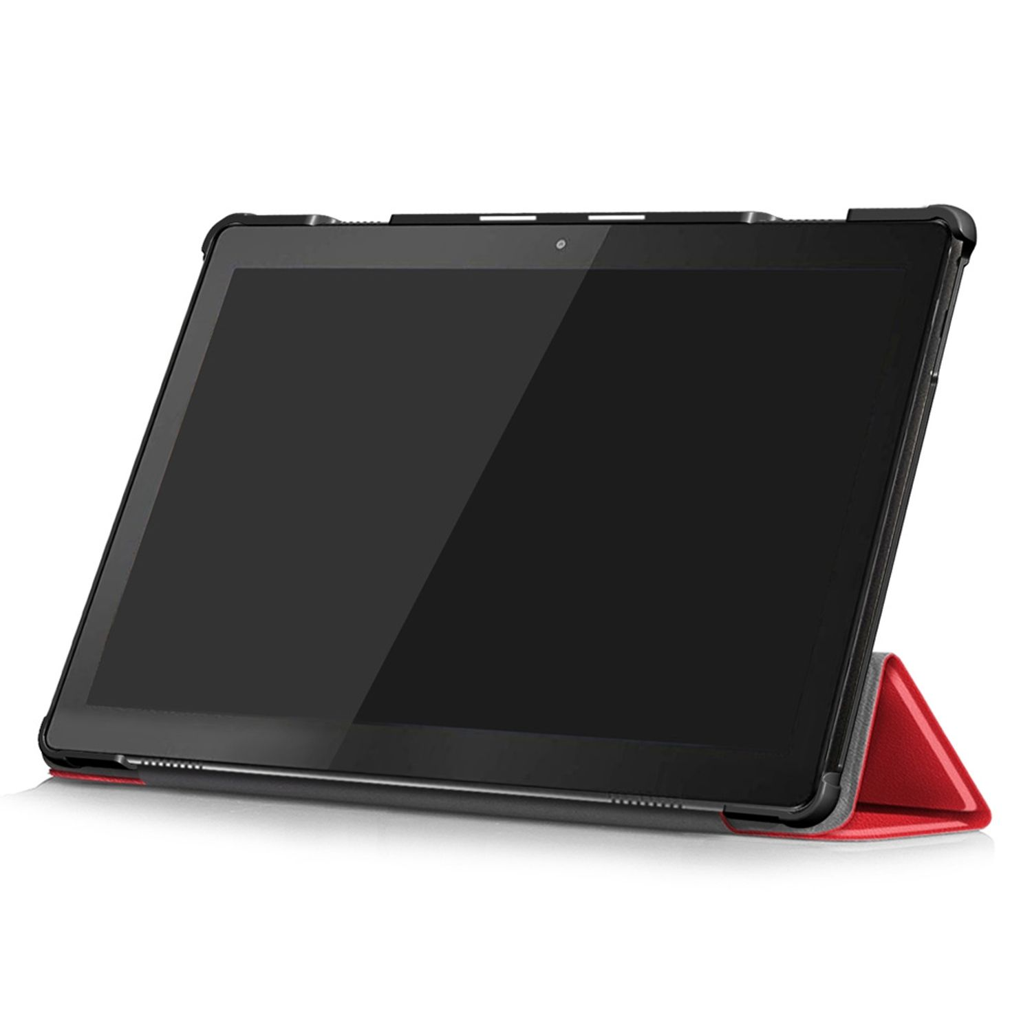 Kunstleder, Lenovo für KÖNIG DESIGN Bookcover Rot Tablet-Hülle Tablet-Hülle
