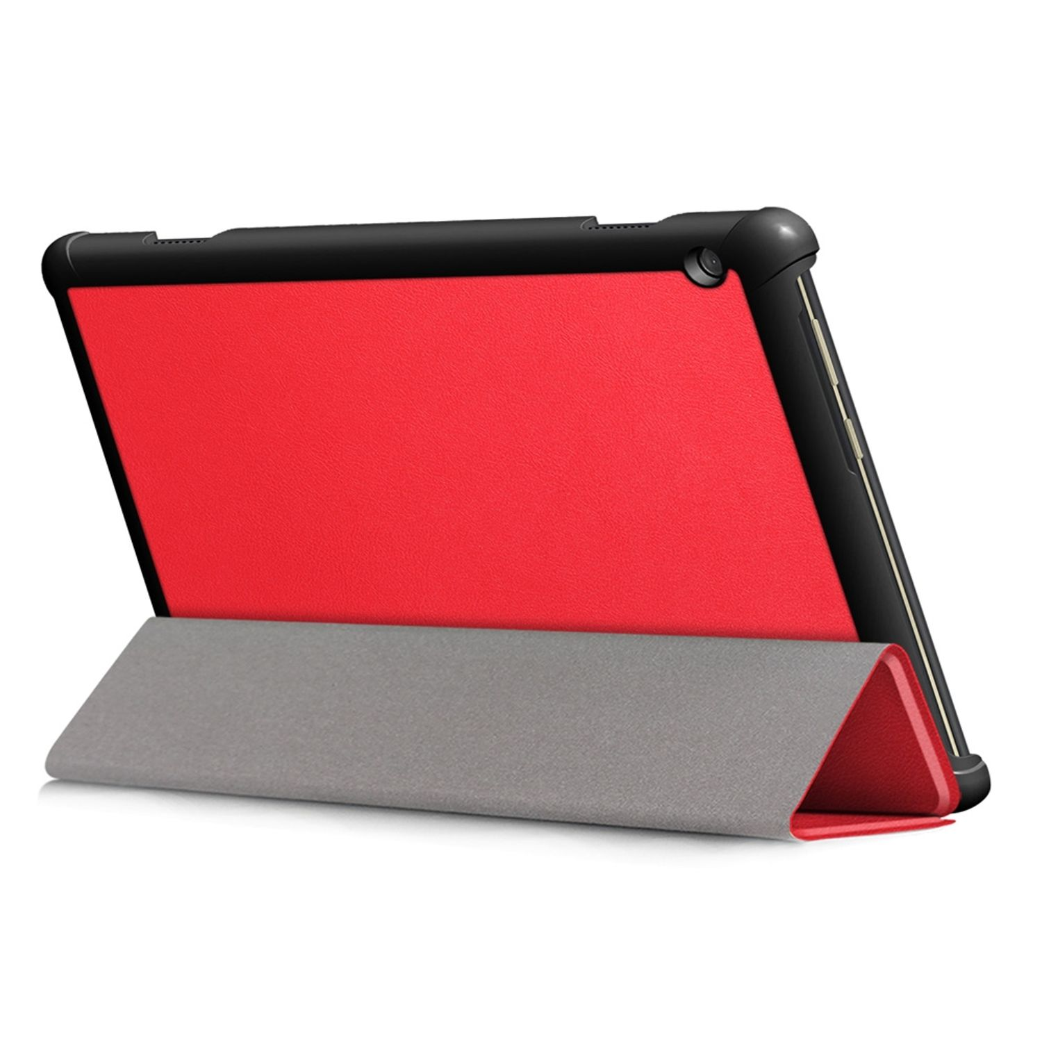 KÖNIG für Lenovo Bookcover Tablet-Hülle Rot Tablet-Hülle Kunstleder, DESIGN