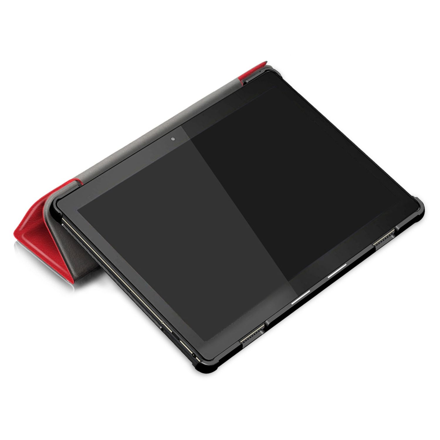 KÖNIG für Lenovo Bookcover Tablet-Hülle Rot Tablet-Hülle Kunstleder, DESIGN