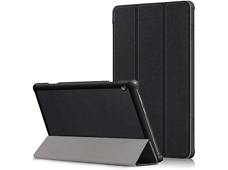 DESIGN Tablet-Hülle Bookcover für Schwarz Lenovo KÖNIG Tablet-Hülle Kunstleder,