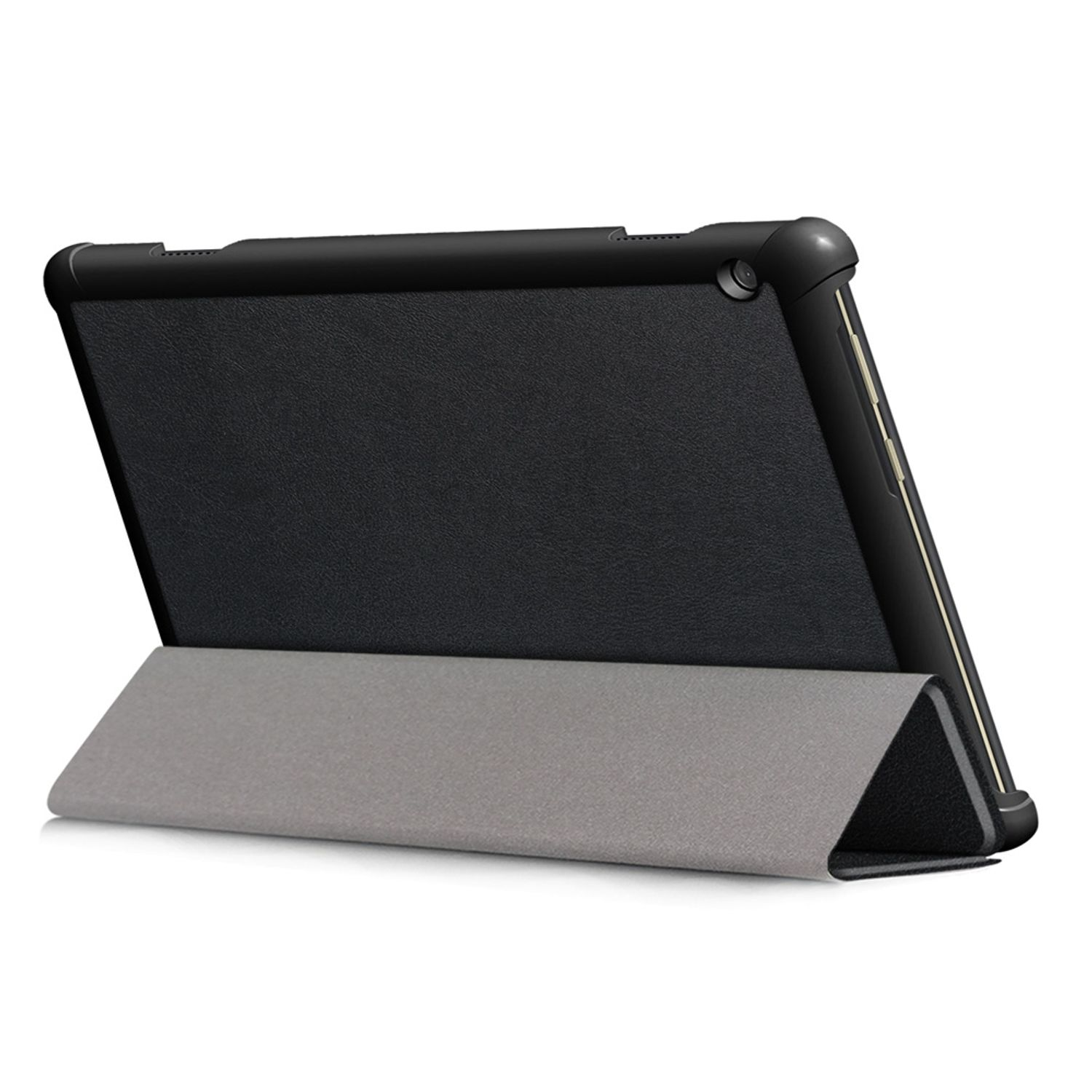 KÖNIG DESIGN Tablet-Hülle Tablet-Hülle Lenovo Kunstleder, Schwarz Bookcover für