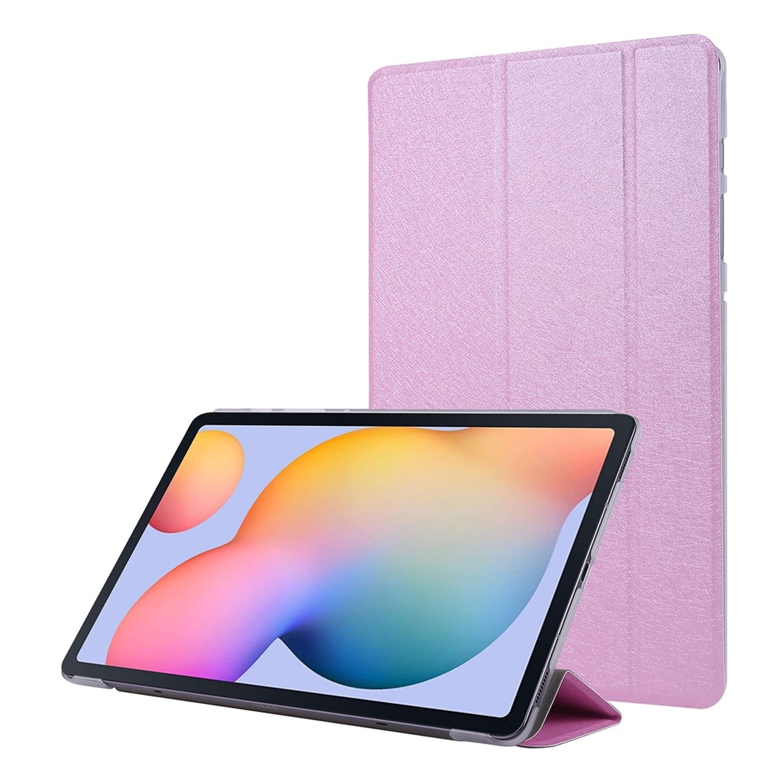 KÖNIG DESIGN Tablet-Hülle Tablet-Hülle Bookcover Samsung Kunstleder, Rosa für