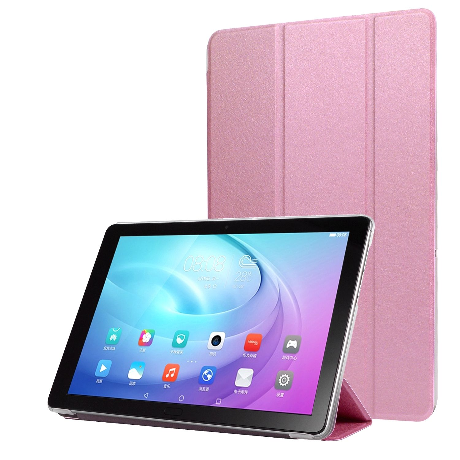 KÖNIG DESIGN Tablet Samsung Kunstleder, für Schutzcover Violett Hülle Bookcover