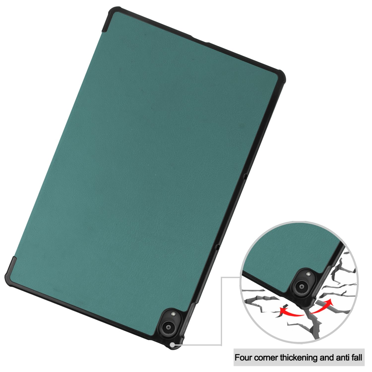 KÖNIG DESIGN Bookcover Grün Tablet-Hülle Tablet-Hülle Kunstleder, für Lenovo