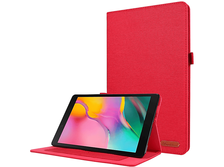 KÖNIG DESIGN Tablet Hülle Schutzcover Bookcover für Samsung Kunstleder, Rot
