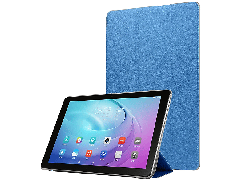 Blau Tablet Bookcover Samsung für Kunstleder, KÖNIG Hülle DESIGN Schutzcover