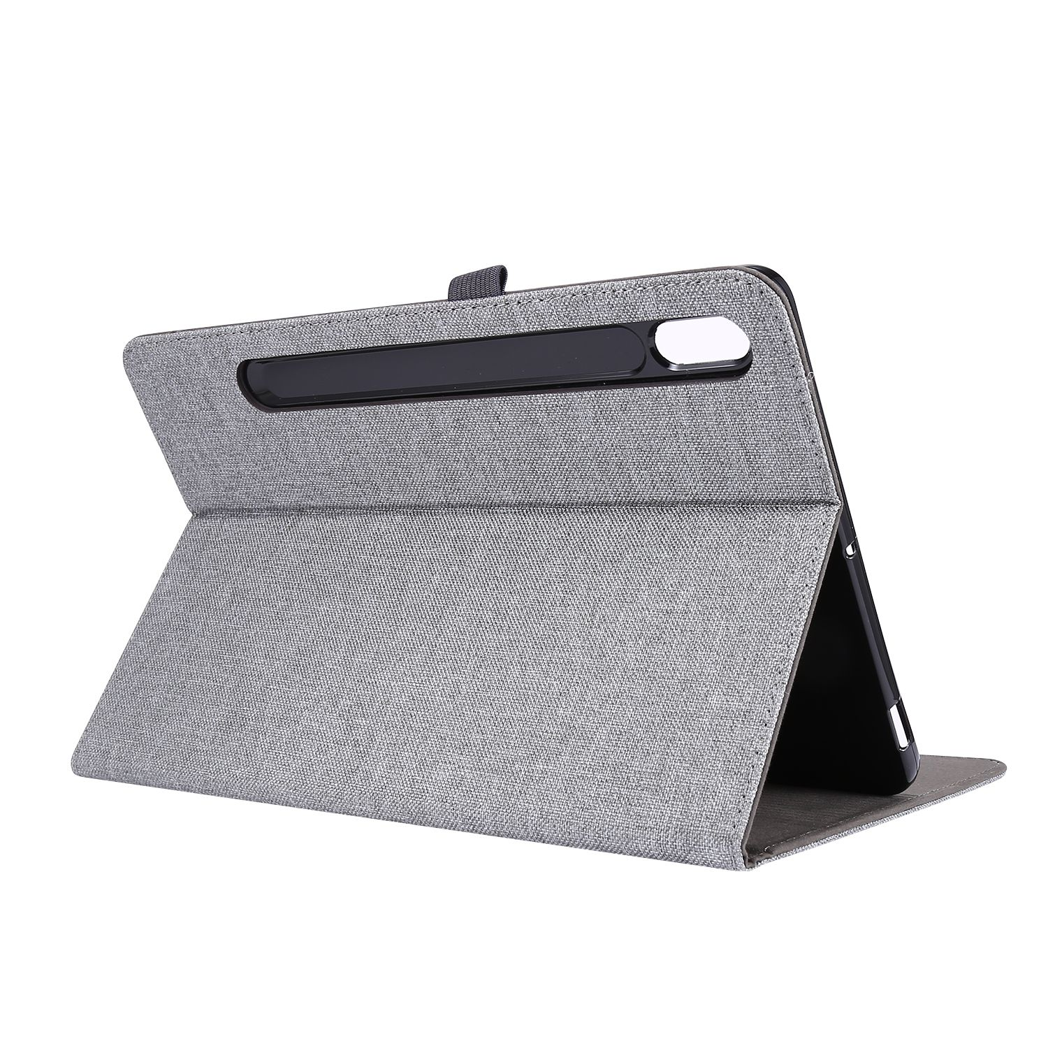 Hülle DESIGN Kunstleder, Tablet für Bookcover Grau Schutzcover KÖNIG Samsung