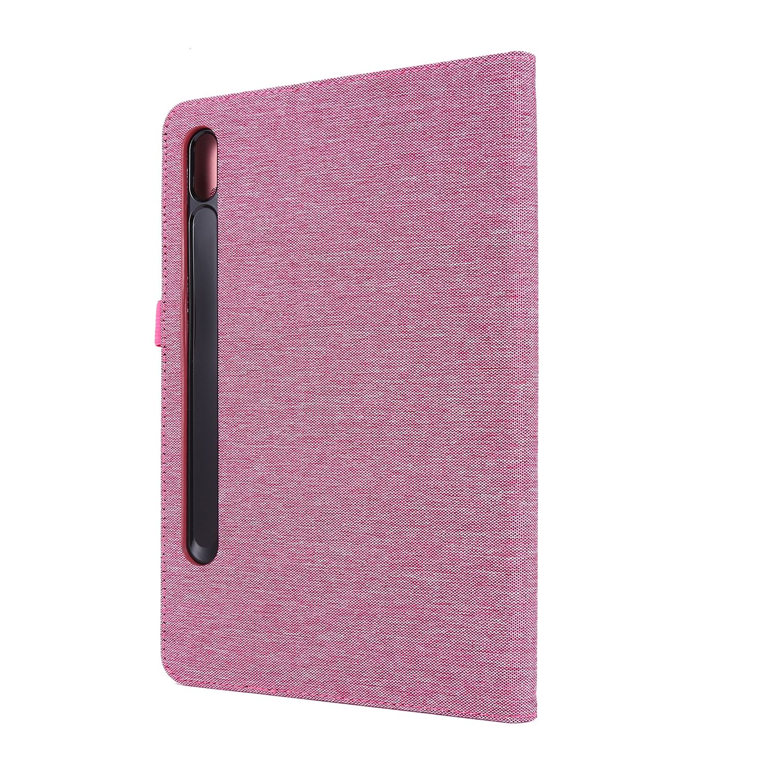 Kunstleder, für DESIGN Schutzcover KÖNIG Hülle Bookcover Tablet Rosa Samsung