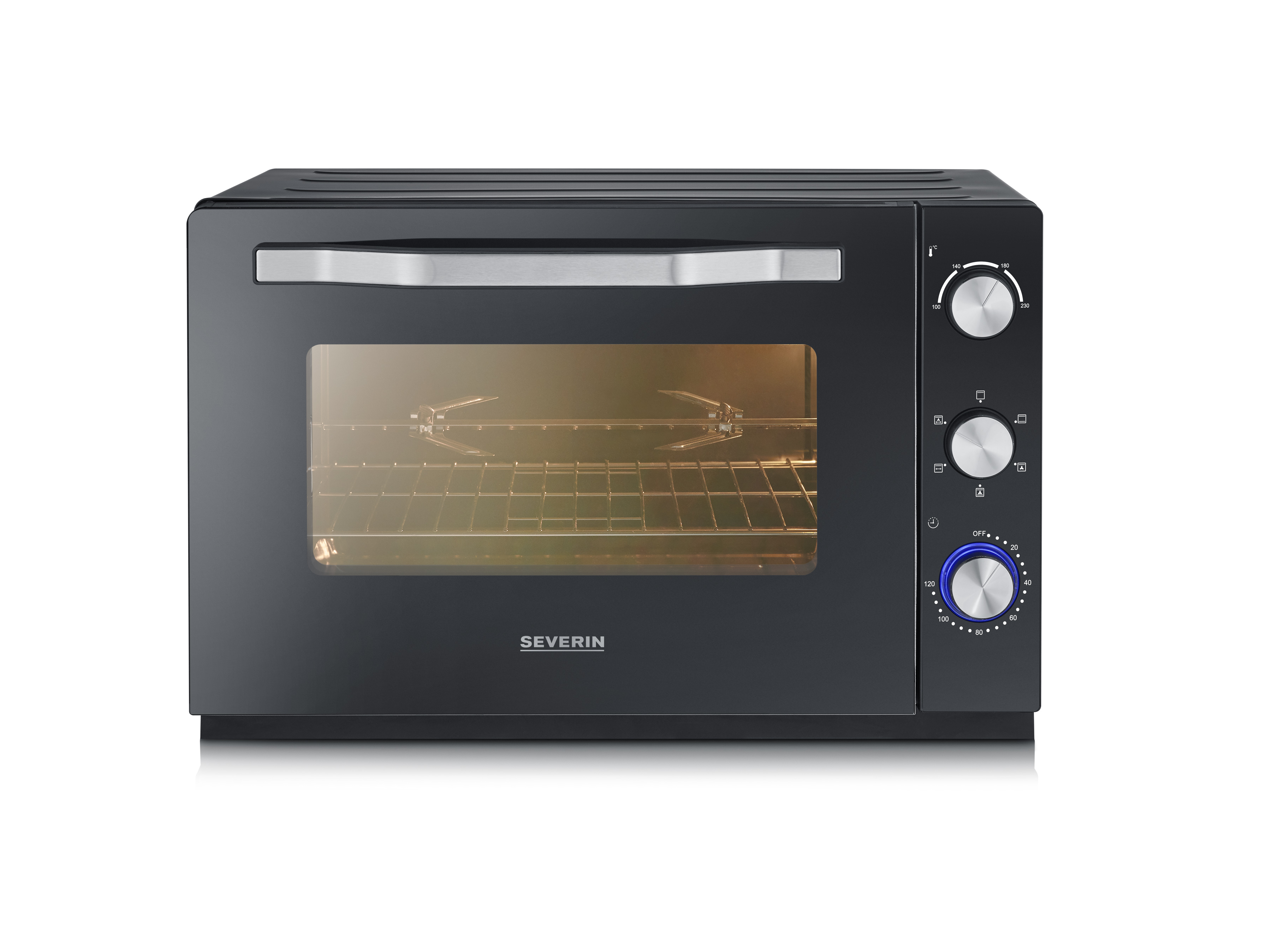 Mini horno - TO_2073 SEVERIN, Negro