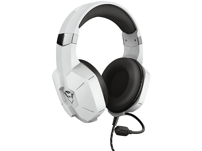 TRUST 24258 GXT 323W CARUS Weiß GAMING Headset Gaming PS5, HEADSET FOR Over-ear