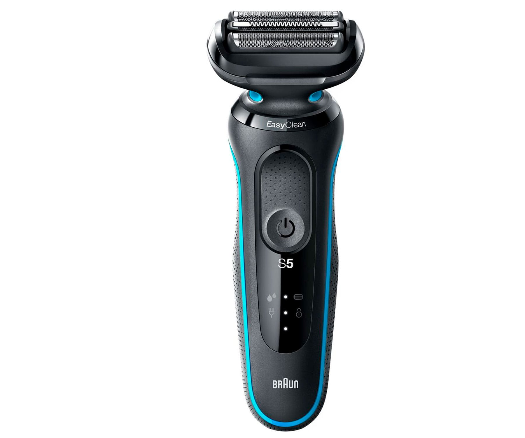 Afeitadora - Braun 51-M1200S - Afeitadora Recargable 2 Cabezales BRAUN, Azul, Negro