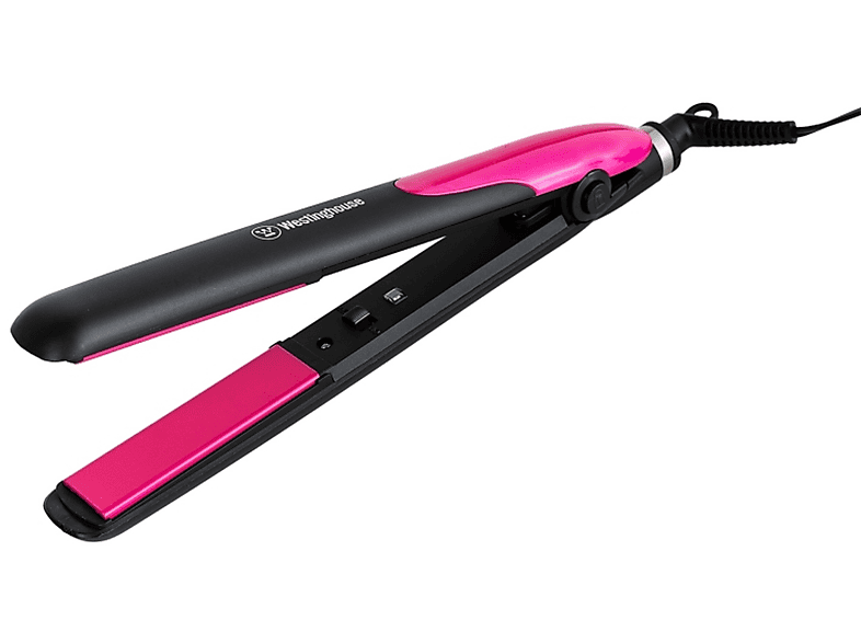 Plancha de pelo  Rowenta x Karl Lagerfeld Easyliss SF161LF0, 240 V,  Revestimiento cerámico con turmalina, 200 °C, Función liso y alisado, Negro