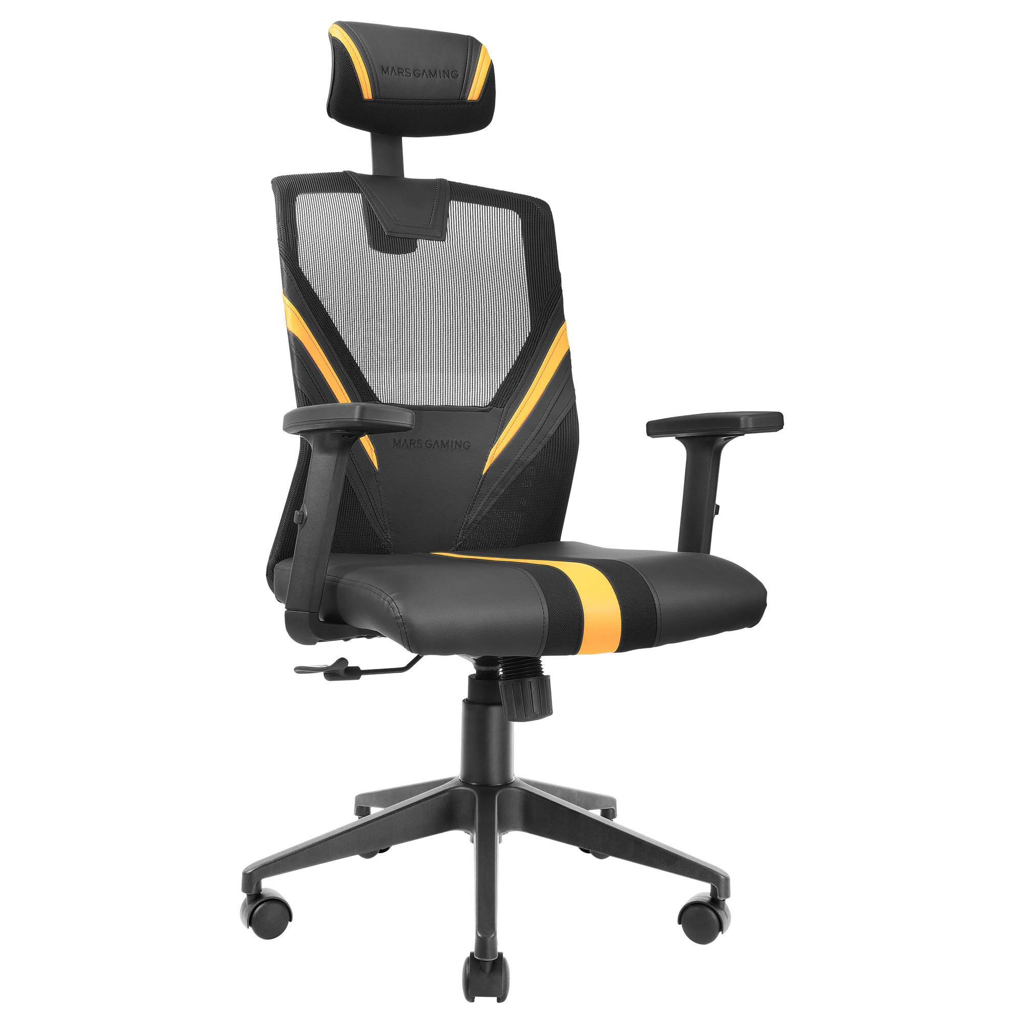 Silla Gaming - MGCERGOBY MARS GAMING, 150 kg, Amarillo