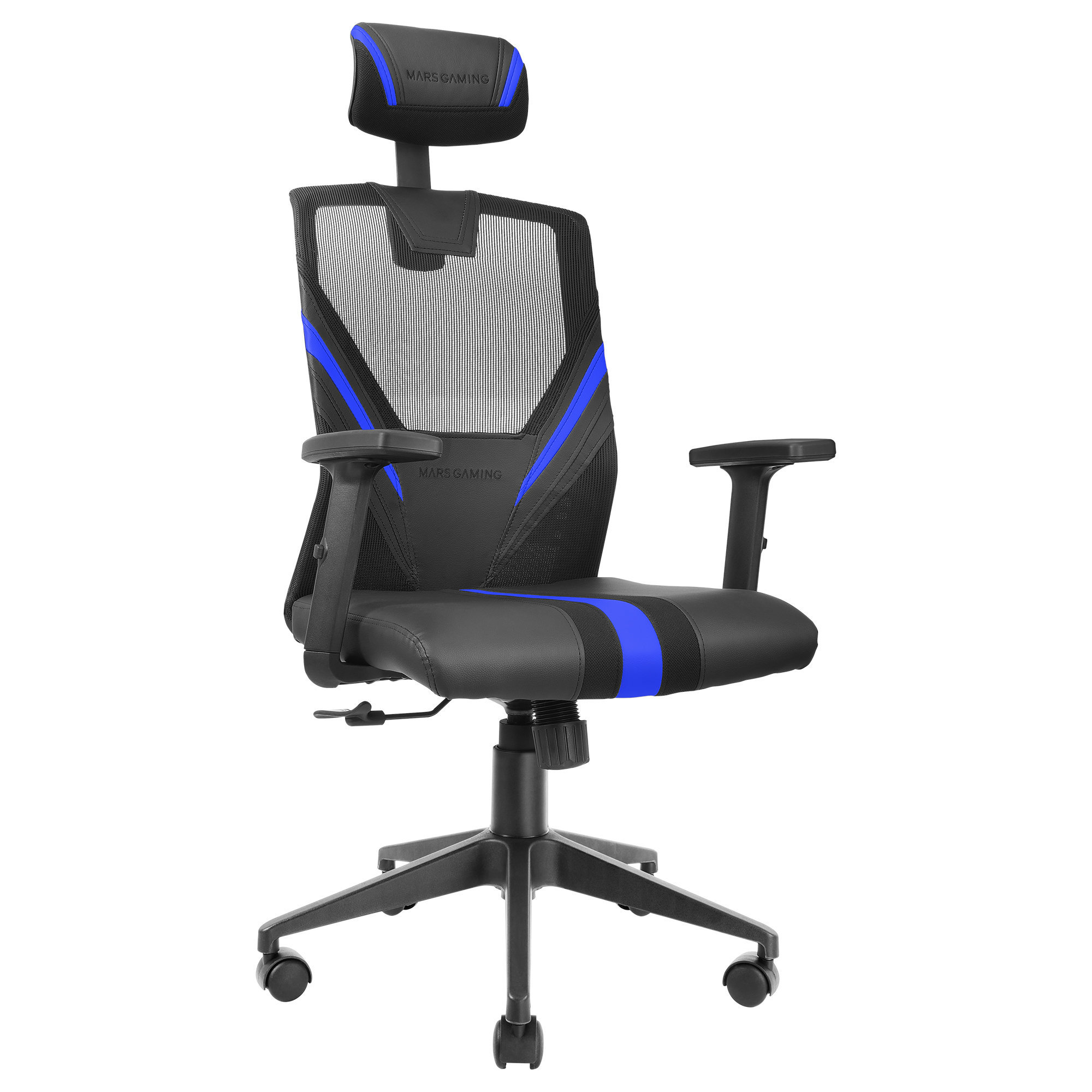 Silla Gaming - MGCERGOBBL MARS GAMING, 150 kg, Azul