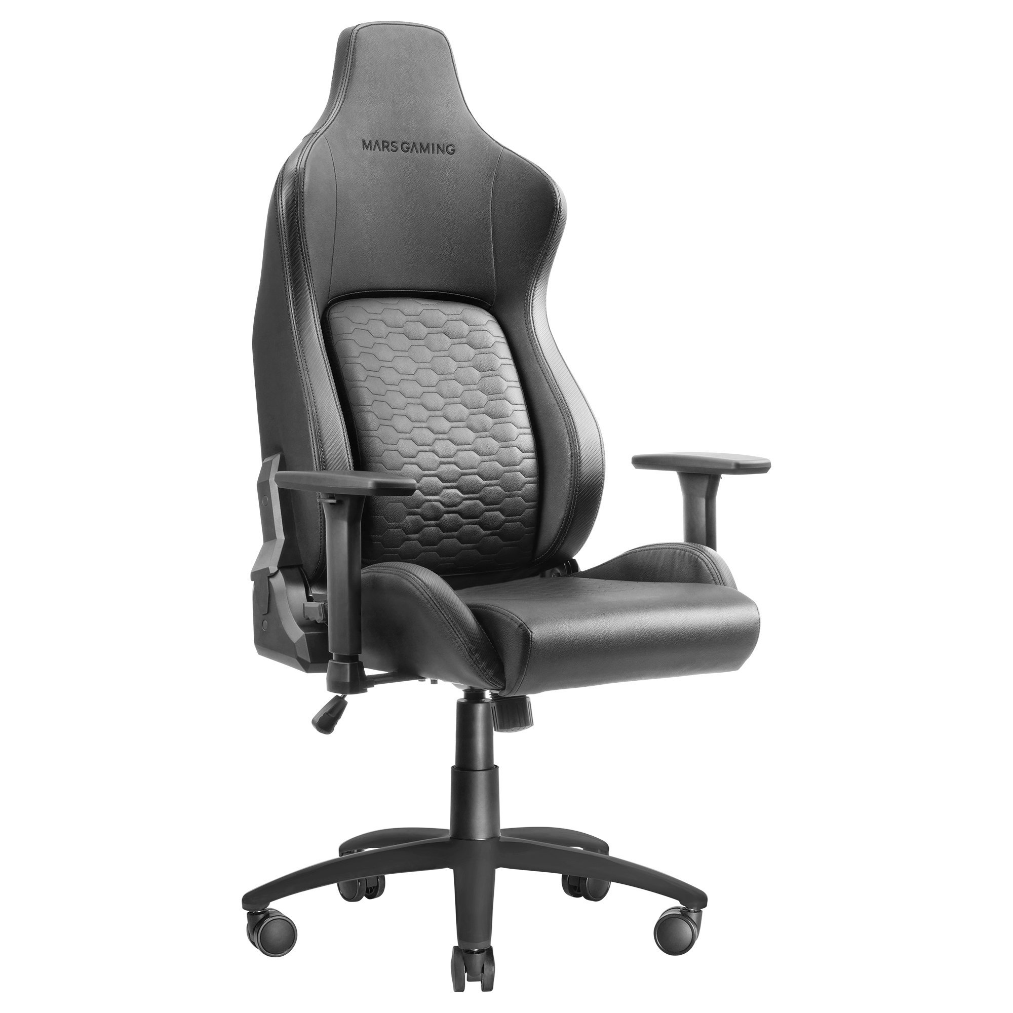 Silla Gaming - MGCULTRABK MARS GAMING, Reposabrazos3D (ajustable en altura, anchura y profundidad), 160 kg, Negro