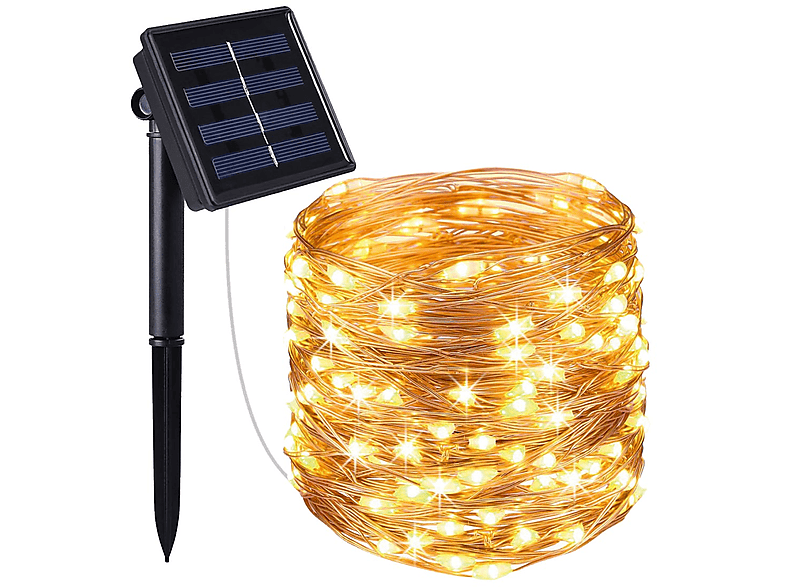 LUMI JARDIN SKINNY SOLAR Kupfer 100 Lichterkette