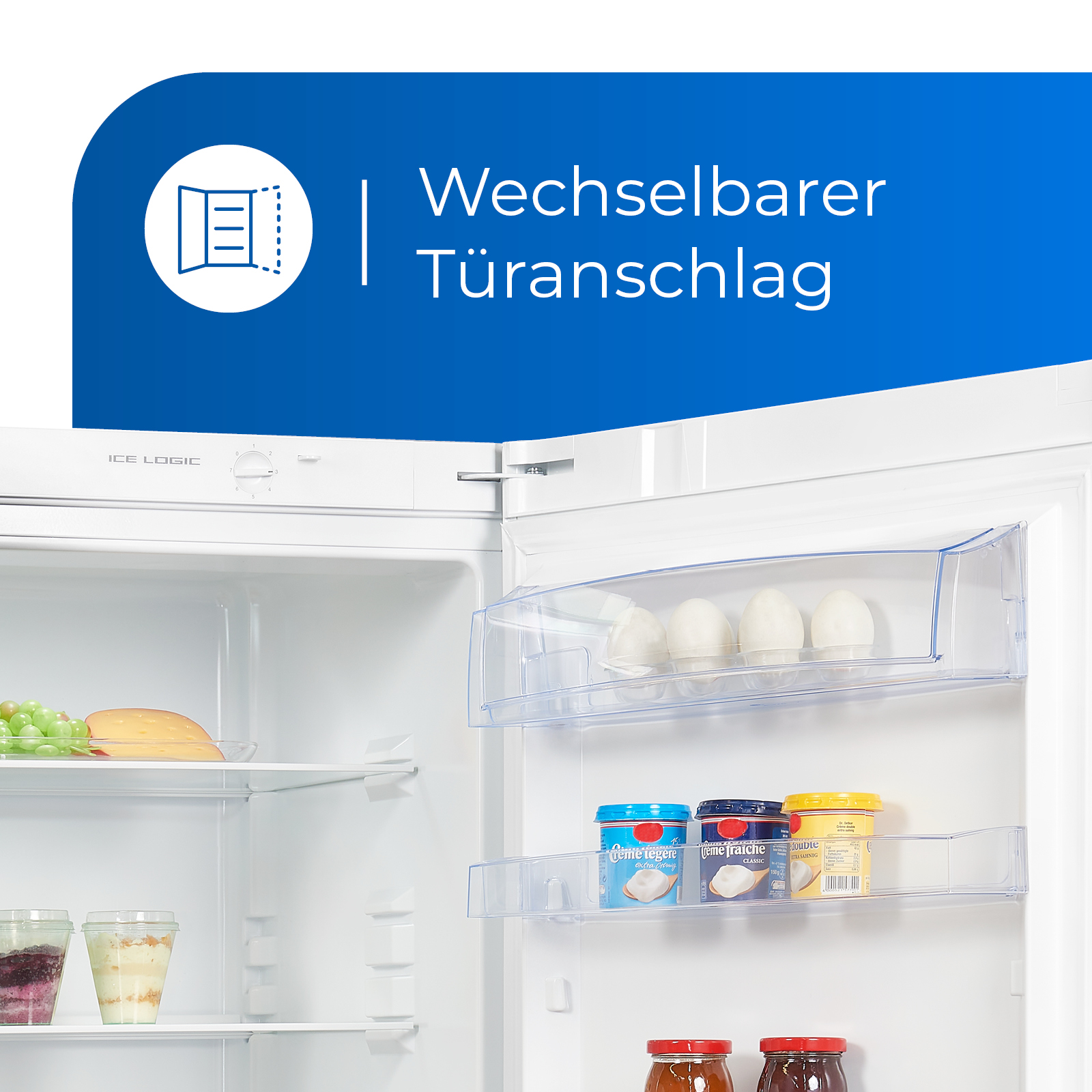 mm weiß) weiss kWh/Jahr, F, Kühlschrank hoch, (131,00 EXQUISIT 1450 KS29-V-H-280F