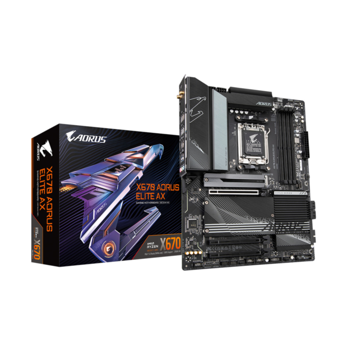 GIGABYTE X670 AORUS ELITE Mainboards schwarz AX