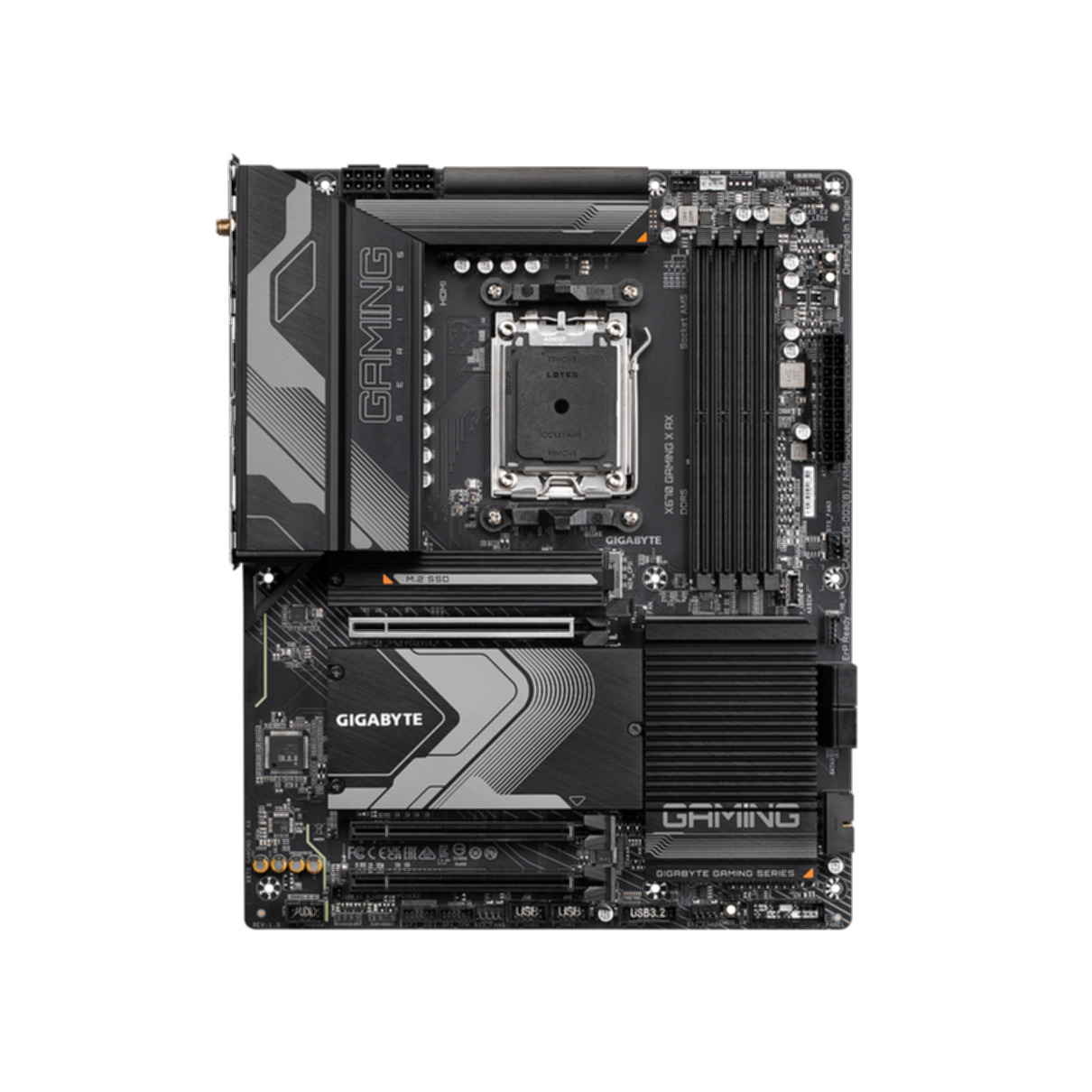 Placa base - X670 GAMING X AX GIGABYTE, ATX, AMD X670, Zócalo AM5, Multicolor