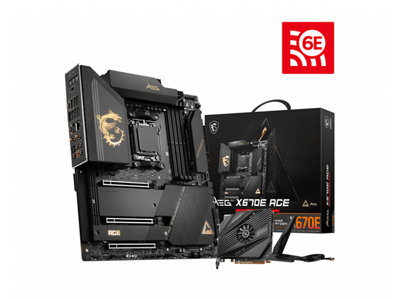 MSI X670E ACE schwarz Mainboards MEG