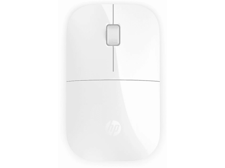 Maus, MediaMarkt Weiß HP Mouse Wireless Z3700 White |