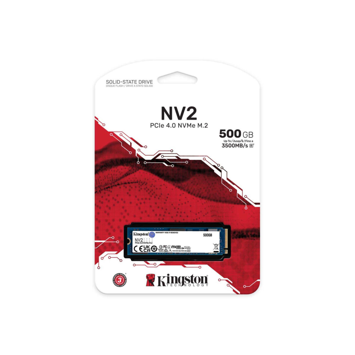 SSD, intern NV2, GB, 500 KINGSTON