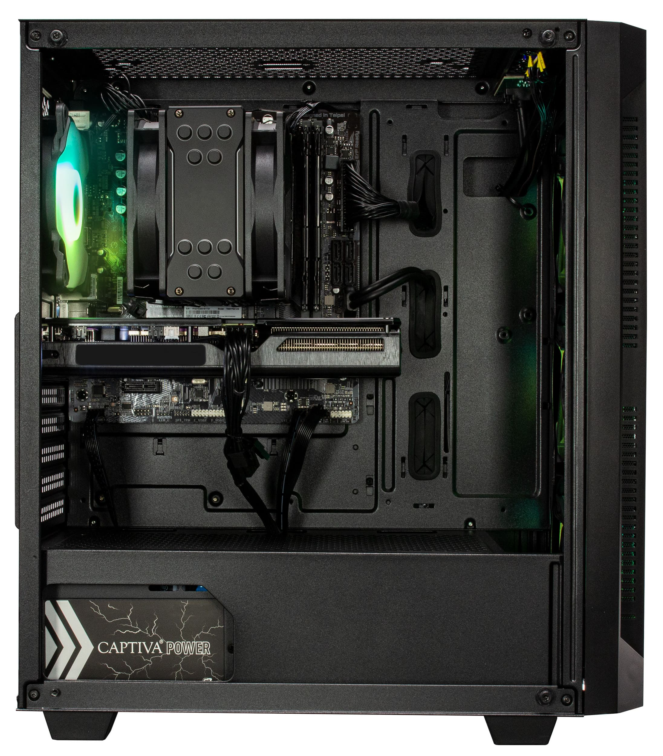 GB 16 3060, 12 GeForce mit Prozessor, Advanced GB SSD, 500 CAPTIVA Home Ryzen™ 5 RAM, GB RTX™ Gaming-PC (64 Bit), Windows AMD Gaming 11 NVIDIA Microsoft R71-595,