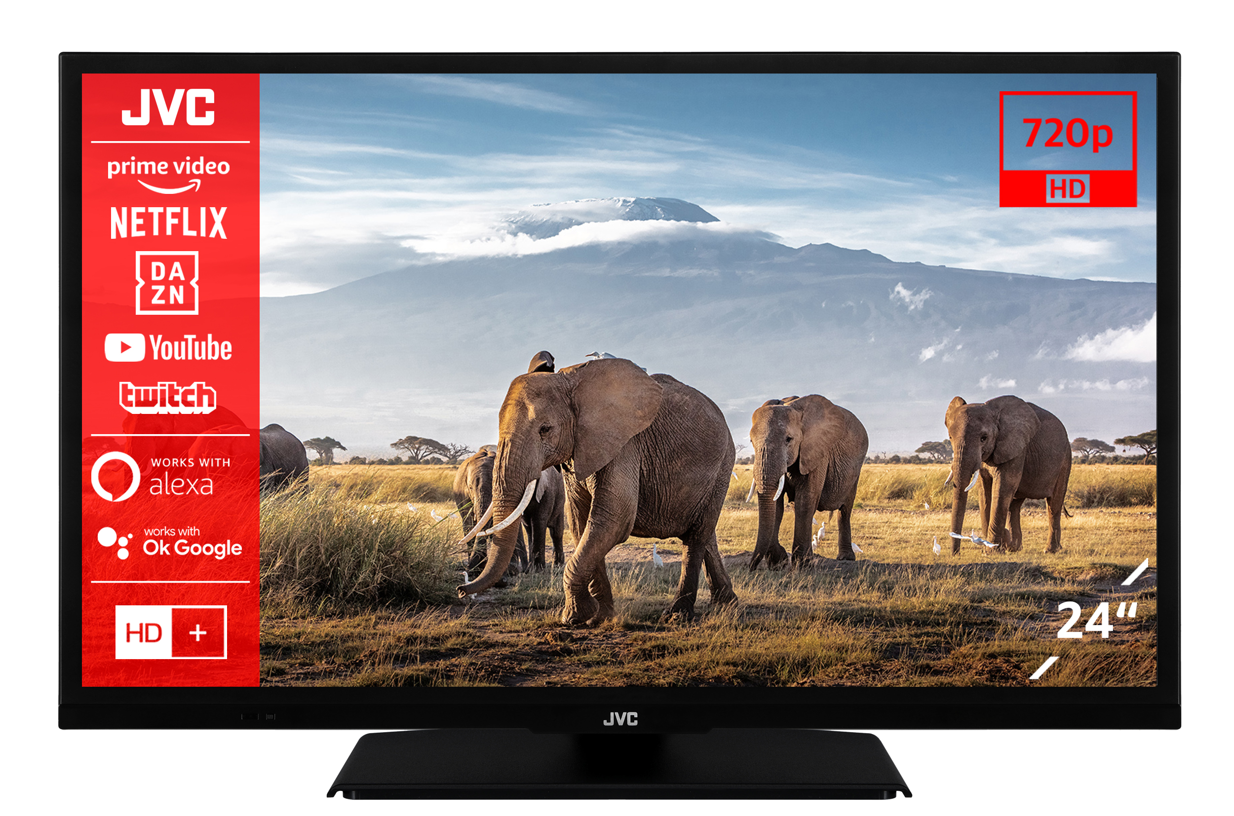 (Flat, TV Zoll cm, LT-24VH5156 TV) 60 JVC SMART HD-ready, / LED 24